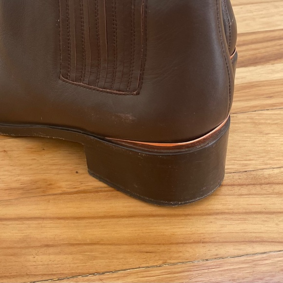 Vintage Leather Chelsea Boots w/Rose Gold -Veronique Branquinho- fits (9.5 US) - Picture 3 of 5